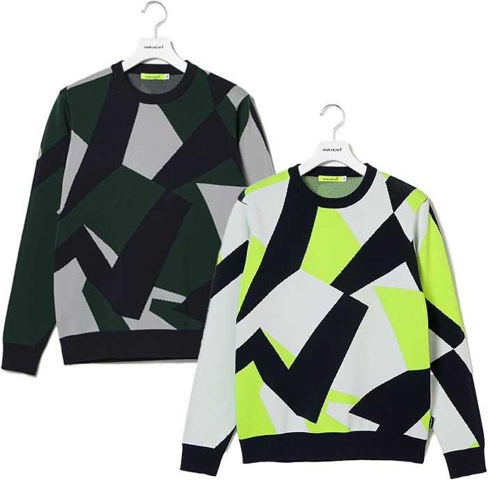 VIVA HEART セーター 長袖 メンズ ゴルフウェア 01112010 【お取り寄せ】 VIVA HEART（ビバハート） セーター 長袖 メンズ ゴルフウェア