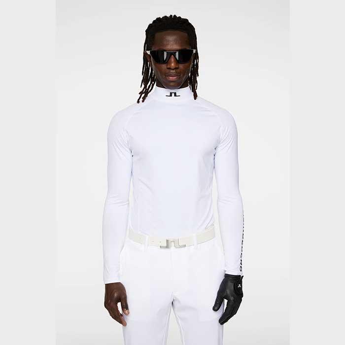 J.LINDEBERG モックシャツ 長袖 メンズ ゴルフウェア コンプレッション 07122910 【お取り寄せ】 J.LINDEBERG（ジェイリンドバーグ） モックシャツ 長袖 メンズ ゴルフ