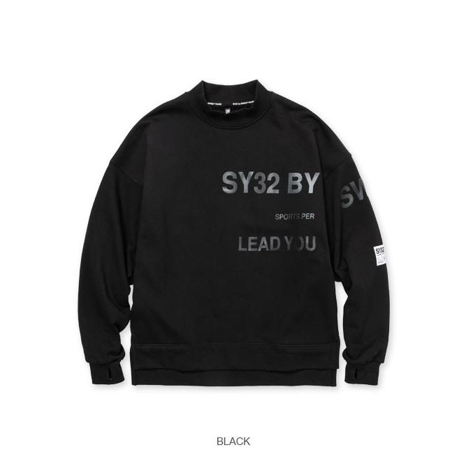 SY32 BY SWEET YEARS ブラック トレーナー M スウェット パーカー メンズ フルジップ フーディ SY32 by SWEET