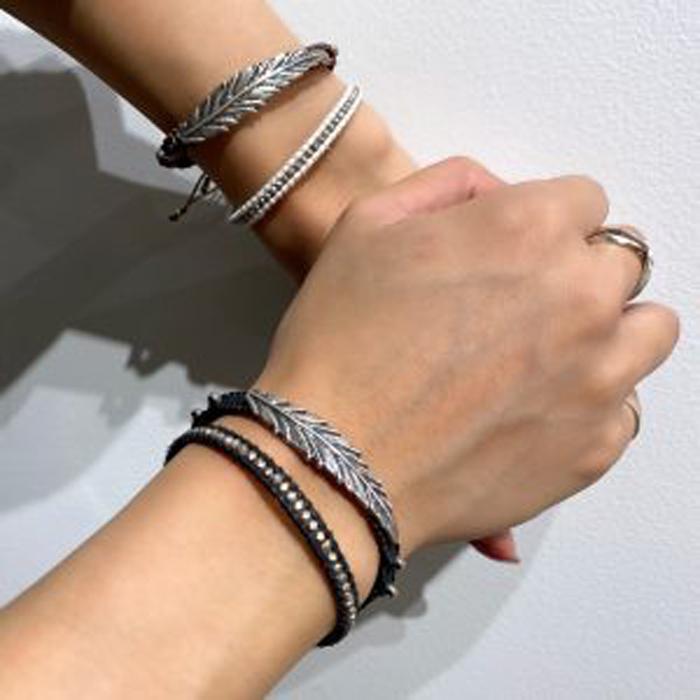 CHAN LUU チャンルー ブレスレット メンズ レディース シルバー 925 革 