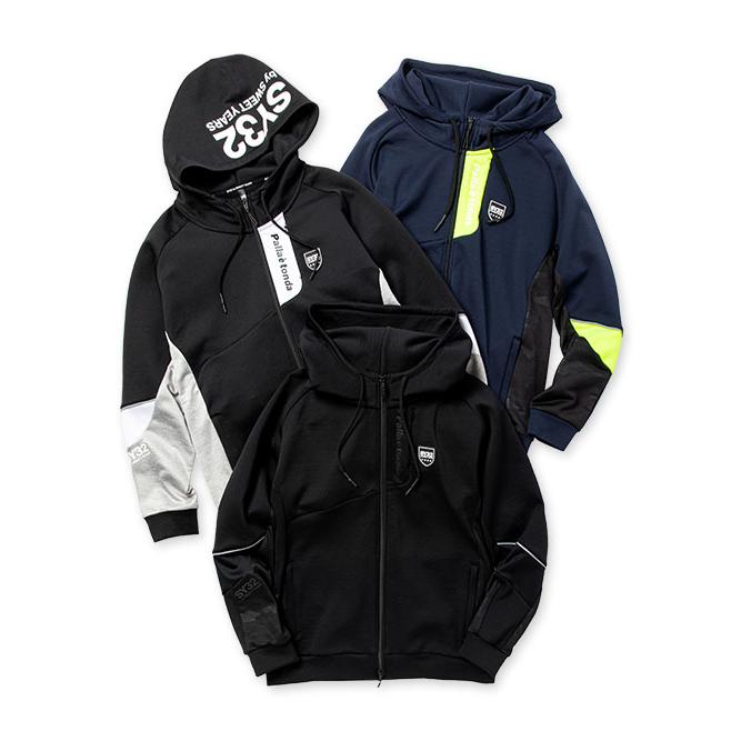 SY32 by sweet years ジャージ パーカー ジップアップ メンズ レディース おしゃれ ブランド ゴルフ ウェア サッカー スポーツ 12007 SY32 by SWEET YEARS（エスワイサーティトゥバイスィートイヤーズ