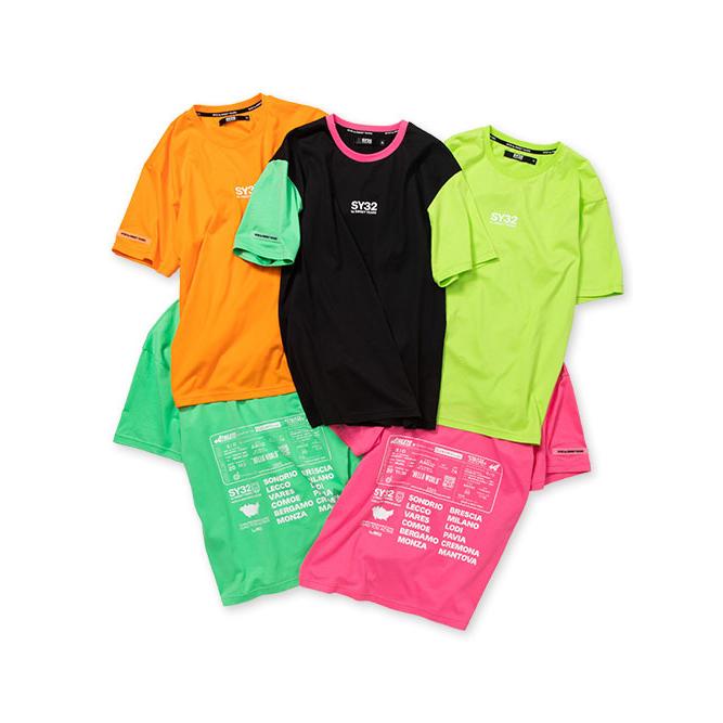SY32 by SWEET YEARS Tシャツ 半袖 おしゃれ ブランド スポーツ フラッシュカラー 12031 SY32 by SWEET YEARS（エスワイサーティトゥバイスィートイヤーズ
