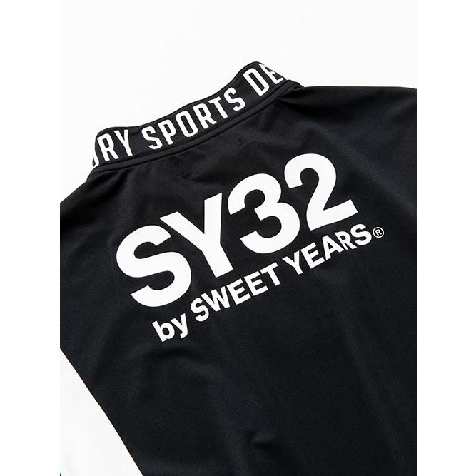 SY32 by SWEET YEARS シャツ 半袖 メンズ レディース おしゃれ ブランド ゴルフ スポーツ ウェア ジップアップ 12201