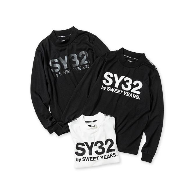 SY32 by SWEET YEARS Tシャツ 長袖 モックシャツ メンズ レディース おしゃれ ブランド ゴルフ 13021 SY32 by SWEET YEARS（エスワイサーティトゥバイスィートイヤーズ
