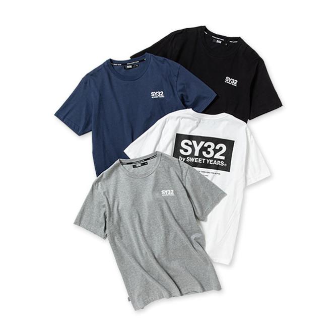 SY32 by SWEET YEARS Tシャツ 半袖 メンズ レディース ボックスロゴTシャツ おしゃれ ブランド ゴルフ サッカー スポーツ 13032J SY32 by SWEET YEARS（エスワイサーティトゥバイスィートイヤーズ