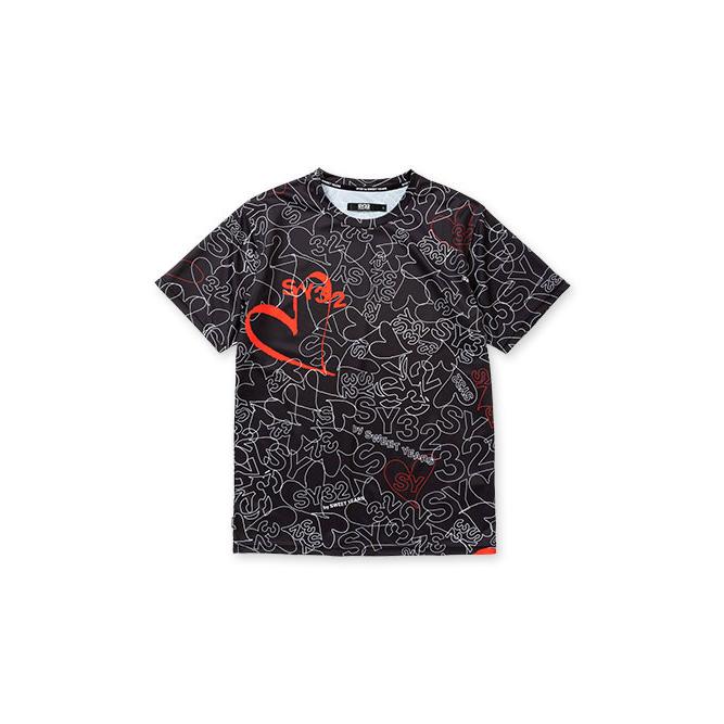 SY32 by SWEET YEARS 総柄 半袖Tシャツ　メンズウェア SY32 by SWEET YEARS（エスワイサーティトゥバイスィートイヤーズ