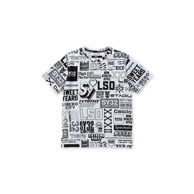 SY32 by SWEET YEARS 総柄 半袖Tシャツ　メンズウェア SY32 by SWEET YEARS（エスワイサーティトゥバイスィートイヤーズ