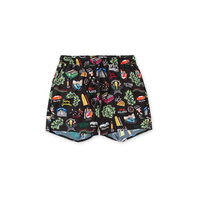 SY32 by SWEET YEARS 総柄グラフィックショートパンツ メンズ
