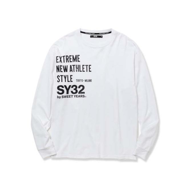 SY32 BY SWEETYEARS 長袖シャツ XL ホワイト SY32 by SWEET YEARS（エスワイサーティトゥバイスィートイヤーズ