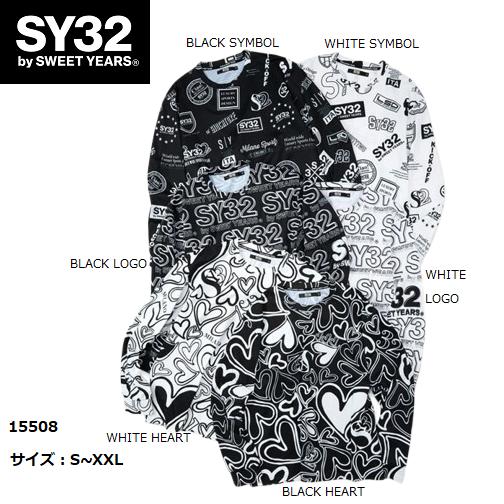 白黒S 【SY32 by SWEET YEARS】ボックスロゴ 長袖 ロンT 【公式通販】