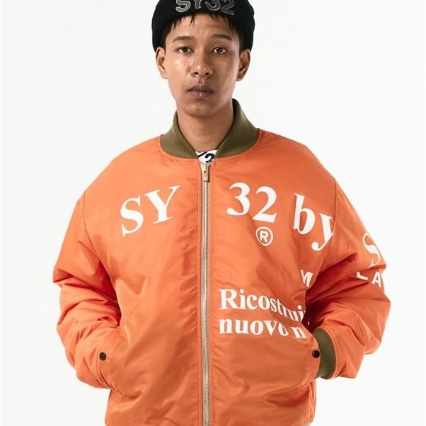 SY32 by SWEET YEARS MA-1ジャケット ジャケット 長袖 メンズ レディース おしゃれ かっこいい かわいい ブランド 15532【お取り寄せ】 SY32 by SWEET YEARS（エスワイサーティトゥバイスィートイヤーズ