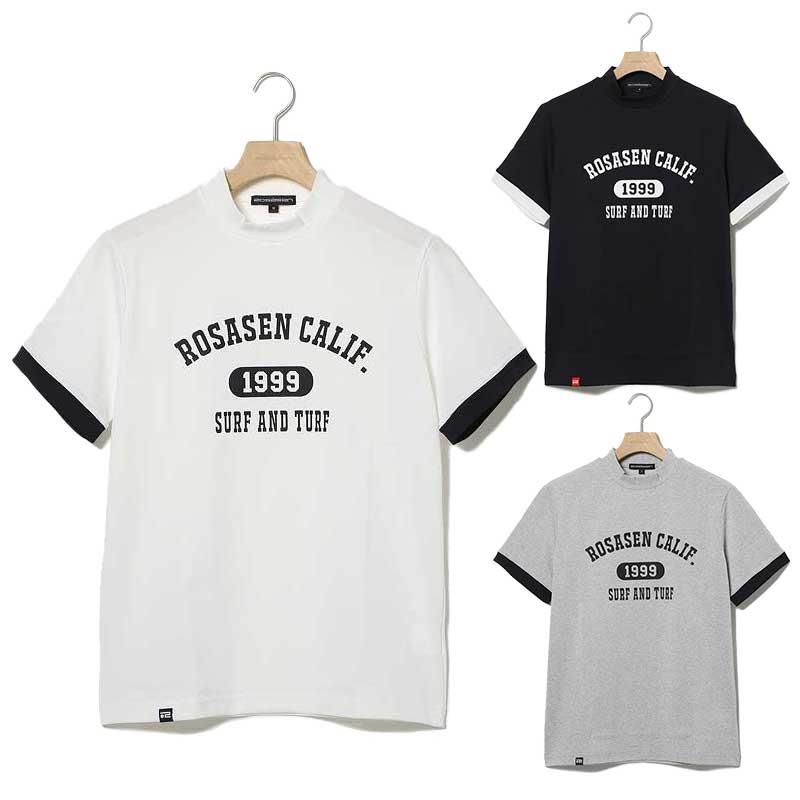 Rosasen ロサーセン Tシャツ モックシャツ 半袖 メンズ おしゃれ ブランド ストレッチ ゴルフ サーフ 0442274148005　お取寄せ Rosasen（ロサーセン） Tシャツ モックシャツ 半袖 メンズ おしゃれ