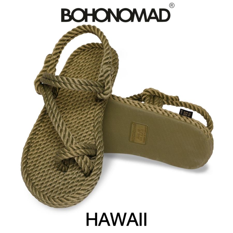ボホノマド BOHONOMAD サンダル メンズ 歩きやすい おしゃれ ブランド Hawaii  KHAKI BOHONOMAD（ボホノマド） サンダル メンズ 歩きやすい おしゃれ
