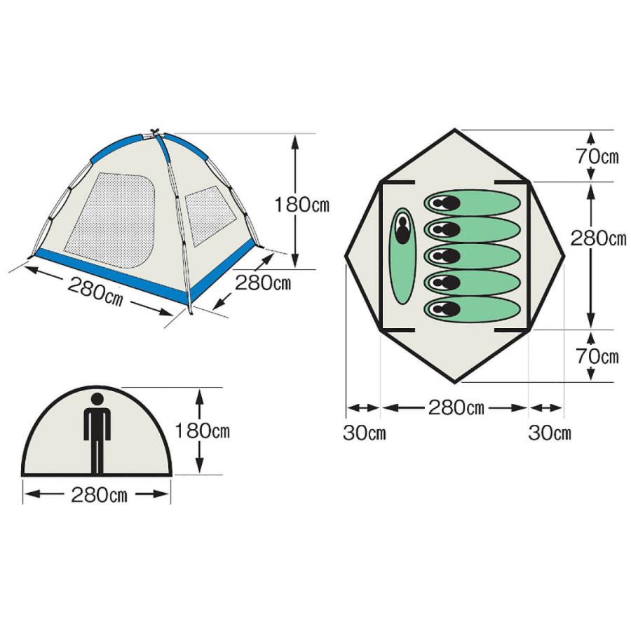 CAPTAIN STAG（キャプテンスタッグ） テント ドーム スクリーン