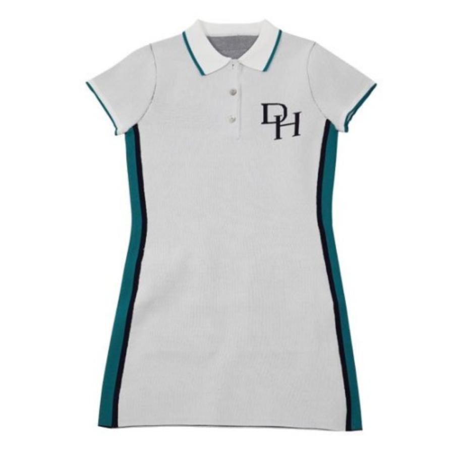 お取り寄せ商品 DOCUS ドゥーカス ゴルフウェア ドレス ニット ワンピース レディース かわいい dcl24s017-asu DOCUS（ドゥーカス） お取り寄せ商品 ゴルフウェア ドレス ニット