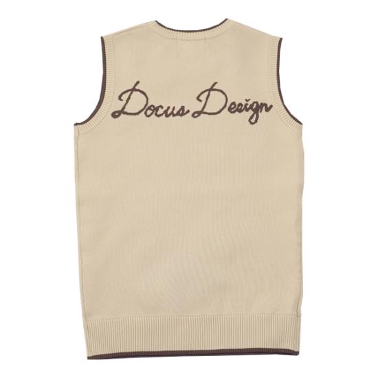 DOCUS ゴルフウェア ノースリーブ ニット レディース ブランド かわいい dcl24s019-asu お取り寄せ商品_4