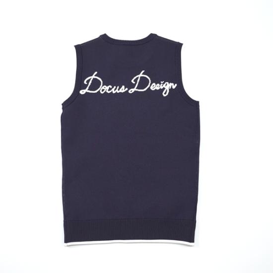 DOCUS ゴルフウェア ノースリーブ ニット レディース ブランド かわいい dcl24s019-asu お取り寄せ商品_5