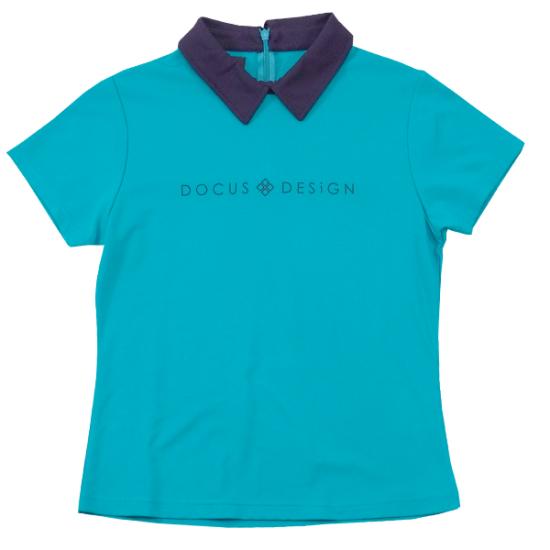 DOCUS（ドゥーカス） ゴルフウェア レディース チビエリシャツ Tシャツ