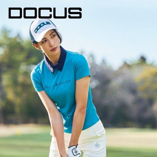 DOCUS（ドゥーカス） ゴルフウェア レディース チビエリシャツ Tシャツ