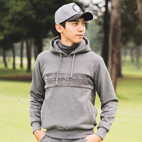 DOCUS ウォームフーディ パーカー プルオーバー ゴルフウェア メンズ フーディ セットアップ DCM23A004 DOCUS（ドゥーカス） ウォームフーディ パーカー プルオーバー ゴルフ