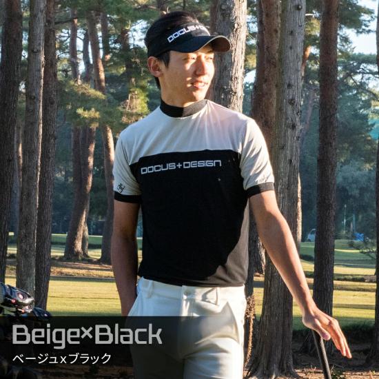 DOCUS（ドゥーカス） モックシャツ 半袖 ゴルフ メンズ おしゃれ