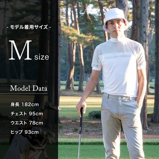 DOCUS モックシャツ 半袖 ゴルフ メンズ おしゃれ ブランド かっこいい DCM23S002 DOCUS（ドゥーカス） モックシャツ 半袖 ゴルフ メンズ おしゃれ