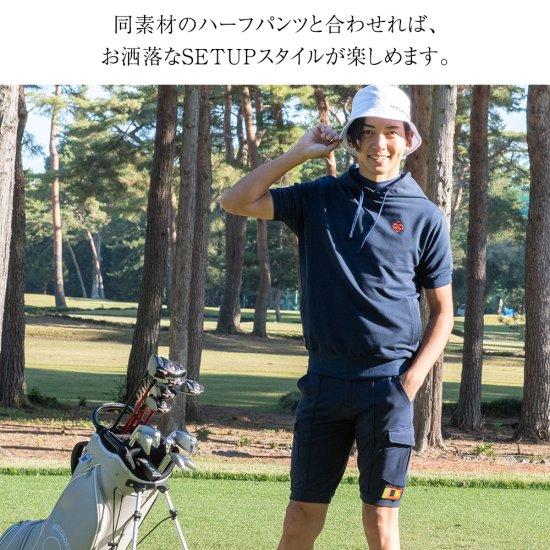 DOCUS パーカー プルオーバー 半袖 ゴルフ メンズ おしゃれ ブランド