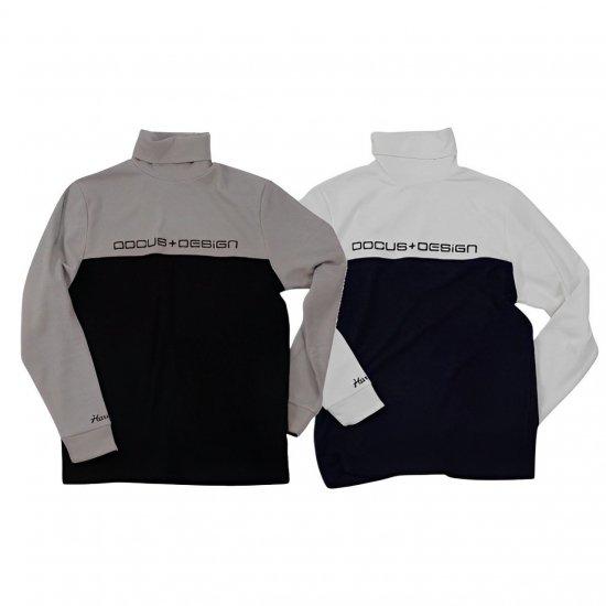 DOCUS ゴルフウェア タートルネックシャツ メンズ ブランド シンプル かっこいい dcm24a010-asu お取り寄せ商品 DOCUS（ドゥーカス） ゴルフウェア タートルネックシャツ メンズ