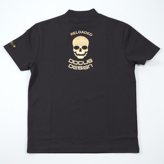 ドゥーカスDOCUS DESIGN RELOADEDモックネック半袖 Lサイズ ストレッチ Reloaded モックネック半袖シャツ(半袖シャツ・ポロシャツ