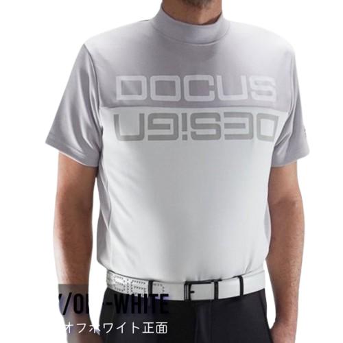 ドゥーカスDOCUS DESIGN モックネックシャツ半袖 Mサイズ DOCUS（ドゥーカス） ゴルフウェア モックネックシャツ 半袖 メンズ