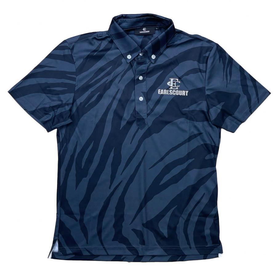 【新品】 EARLSCOURT アールズコート フラワー柄　ポロシャツ 半袖 新品】 EARLSCOURT アールズコート フラワー柄 ポロシャツ 半袖