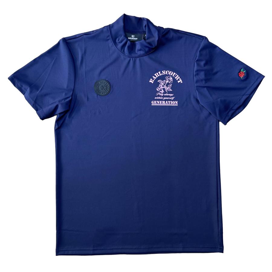 EARLSCOURT アールズコート ゴルフウェア ロゴ モックネックトップ simpleROSE メンズ かっこいい  EC-G042 お取り寄せ商品 アールズコート（Earls Court） ゴルフウェア ロゴ モックネックトップ