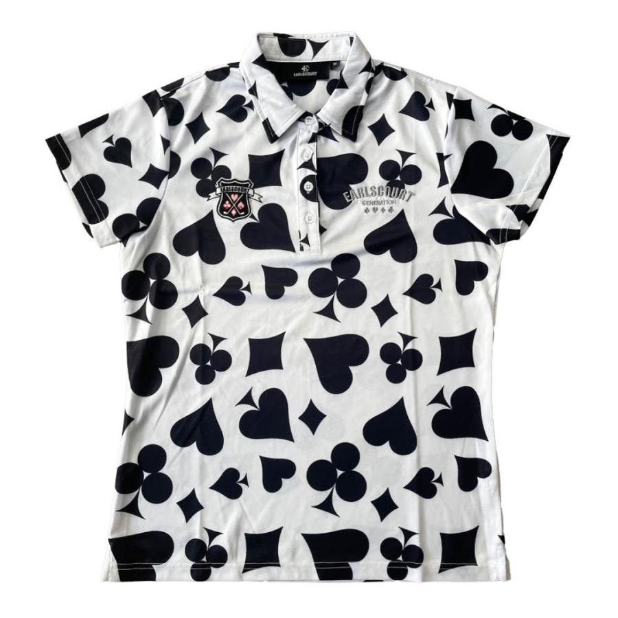 EARLSCOURT GENERATION アールズコート ゴルフウェア ポロシャツ FLOWER BIGLOGO 半袖 レディース おしゃれ EC-GL008 お取り寄せ商品 アールズコート（Earls Court） EARLSCOURT GENERATION ゴルフウェア