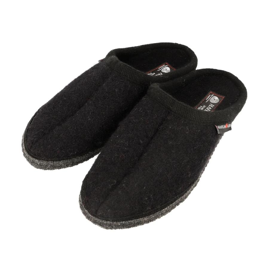 ルームサンダル ルームシューズ スリッパ おしゃれ 室内履き オフィス履き 履きやすい ハフリンガー ブラック HL61100101 アラスカ ルームサンダル ルームシューズ スリッパ おしゃれ 室内履き オフィス