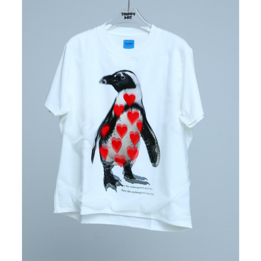 TRIPY ART Tシャツ メンズ レディース ブランド おしゃれ RED LIST PENGUIN MX-1443 【お取り寄せ】 TRIPY ART Tシャツ メンズ レディース ブランド おしゃれ RED LIST