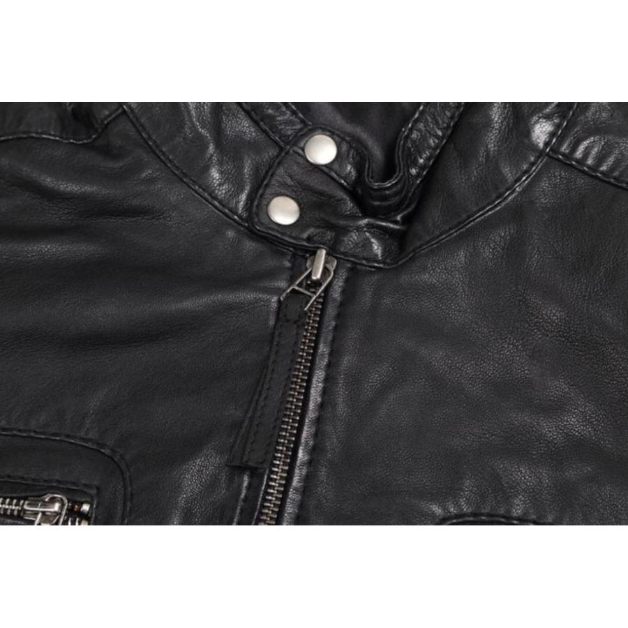 ライズ（RYZ） レザージャケット メンズ ライダース RIDEZ シングル