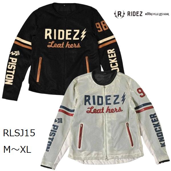 RIDEZ ライズ ジャケット ライダース シングル ノッカー メッシュ おしゃれ ブランド バイク RLSJ15 ライズ（RYZ） RIDEZ ジャケット ライダース シングル ノッカー