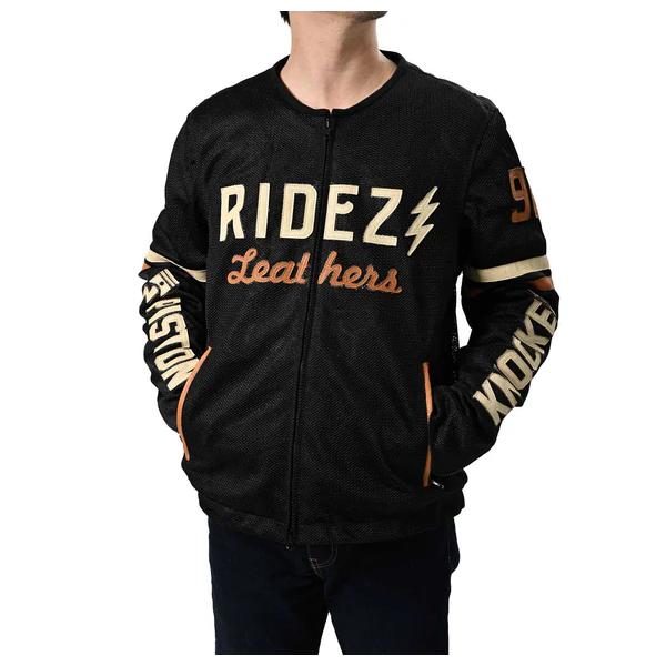 RIDEZ ライズ ジャケット ライダース シングル ノッカー メッシュ おしゃれ ブランド バイク RLSJ15 ライズ（RYZ） RIDEZ ジャケット ライダース シングル ノッカー