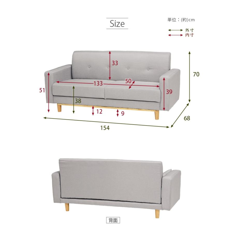 2人掛け ソファー 安い カウチ おしゃれ ブランド デザイン 2 5掛け Sierra Blue Green Gray Sierra Lifestyle Select Store Trues 通販 Yahoo ショッピング
