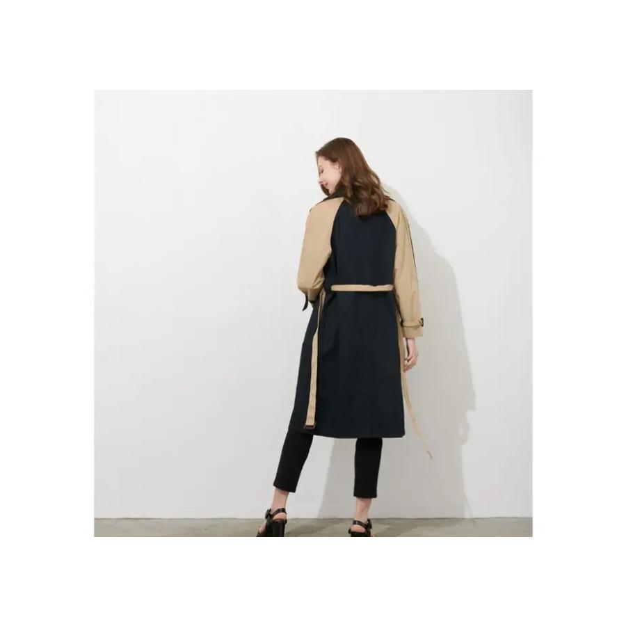 SPOOM スプリングコート トレンチコート秋冬 レディー ス バイカラー おしゃれ ブランド KIKI SPOOM（スプーム） スプリングコート トレンチコート秋冬 レディー ス