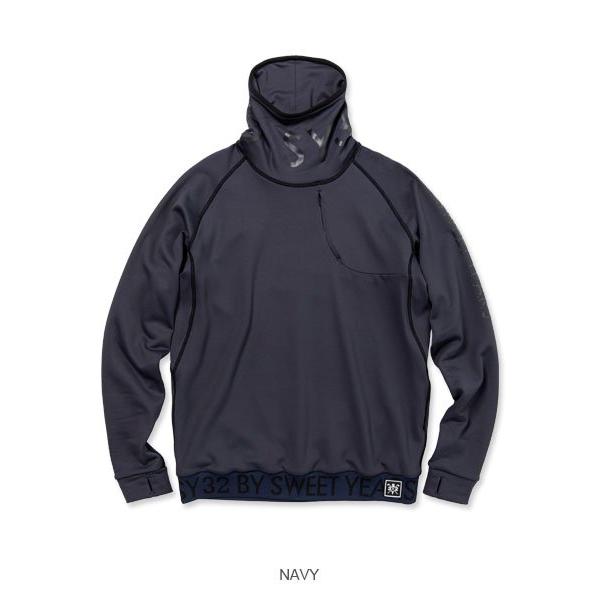 SY32 by SWEET YEARS プルオーバー モックシャツ 長袖 メンズ ゴルフウェア SYG-22A04 SY32 by SWEET YEARS（エスワイサーティトゥバイスィートイヤーズ