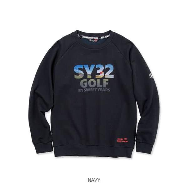 SY32 by sweet years ゴルフ スウェット メンズ おしゃれ ブランド ウェア プルオーバー SYG-22A52の画像