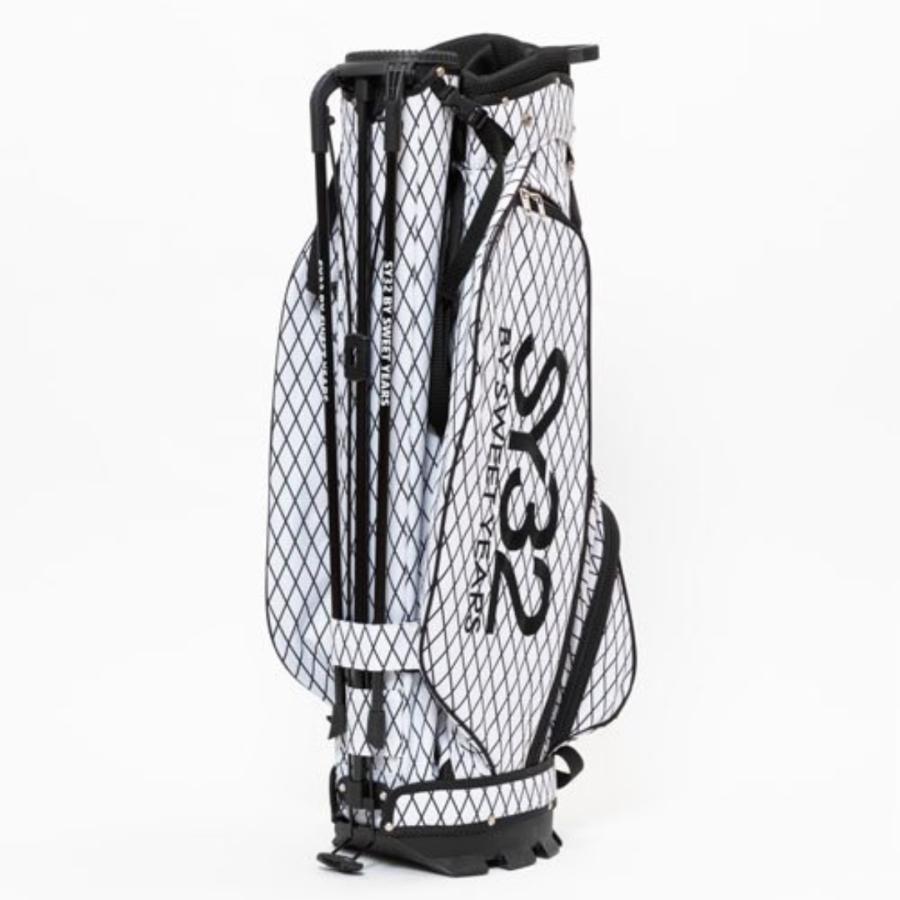 SY32 by SWEET YEARS ゴルフ スタンド キャディバッグ 白黒 30%OFF】3WAY CADDY BAG - 【公式】SY32 by SWEET YEARS GOLF