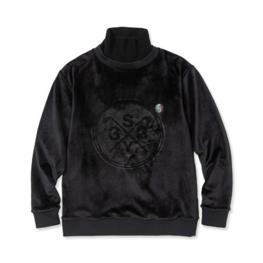 お取り寄せ SY32 by SWEET YEARS ハイネック ストレッチ ベロア 長袖  