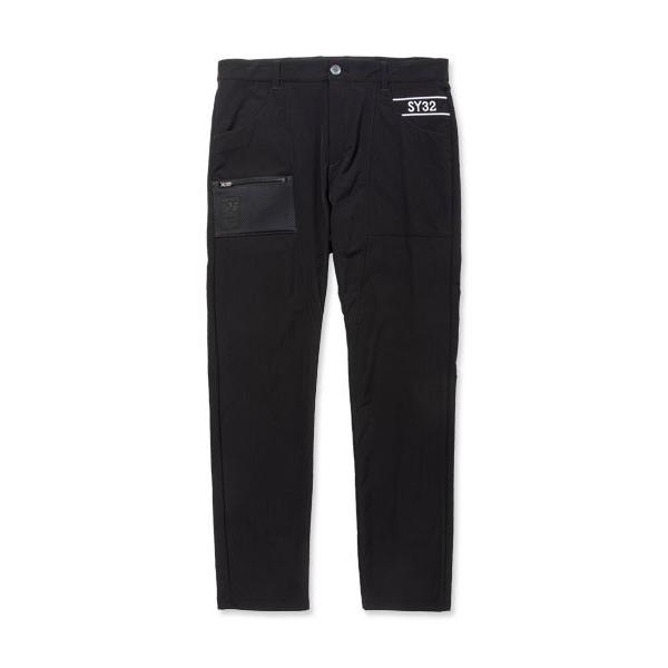SY32 by SWEET YEARS ロングパンツ ストレッチパンツ ビッグロゴ