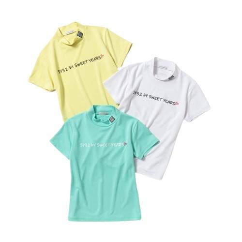 SY32 by SWEET YEARS Tシャツ モックシャツ レディース ブランド おしゃれ ゴルフ スポーツ SYG-23SUM-01W SY32 by SWEET YEARS（エスワイサーティトゥバイスィートイヤーズ