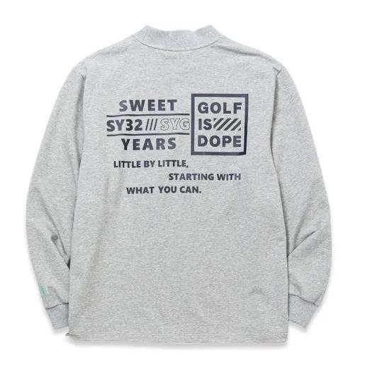SY32 ゴルフ ゴルフウェア スウェット シャツ ロング 長袖 メンズ おしゃれ ブランド かっこいい SYG-24ARIC003【お取り寄せ】の画像
