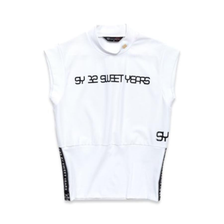 お取り寄せ SY32 by SWEET YEARS シャツ 半袖 モックネック ノースリーブ レディース ブランド おしゃれ ゴルフ スポーツ SYG-24S17W SY32 by SWEET YEARS お取り寄せ シャツ 半袖 モックネック