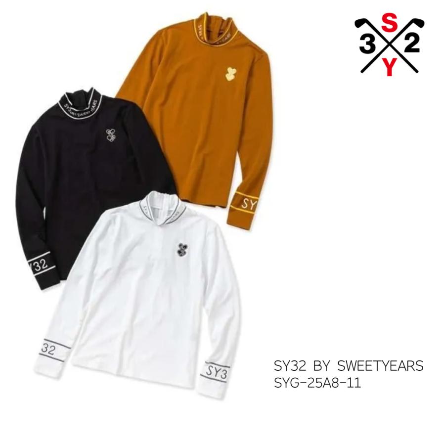SY32 ゴルフ トレーナー モックネック 裏起毛 レディース ウェア おしゃれ ブランド かわいい SYG-25A8-11 お取り寄せ SY32 by SWEET YEARS（エスワイサーティトゥバイスィートイヤーズ