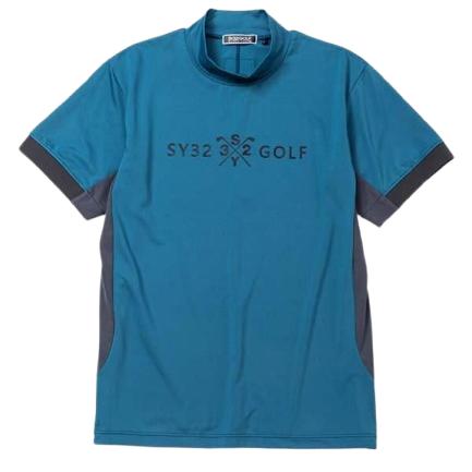 SY32 by SWEET YEARS（エスワイサーティトゥバイスィートイヤーズ） ゴルフウェア モックネックシャツ Tシャツ 半袖 メンズ ...